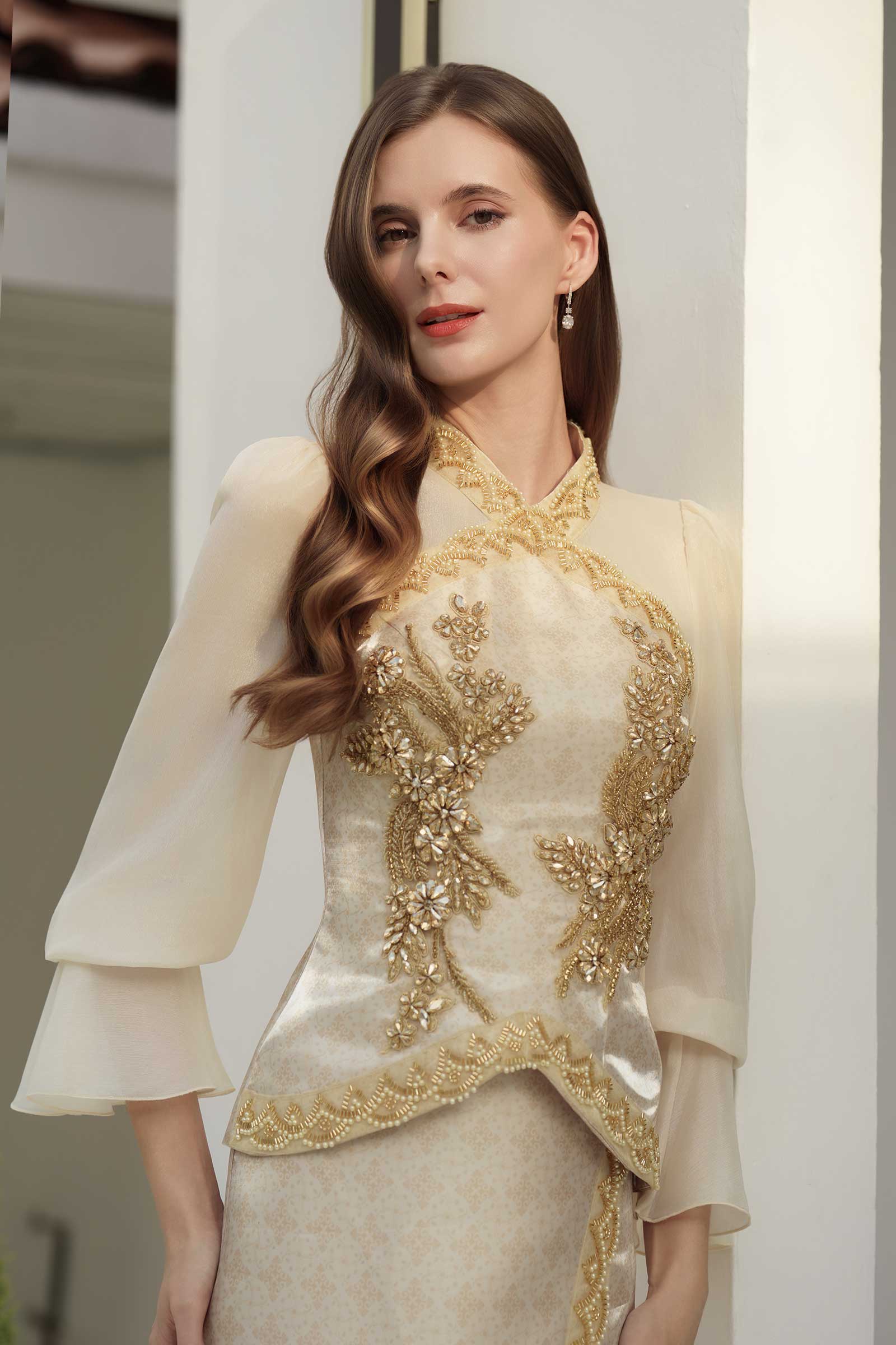 BACKORDER Puteri Kebaya Top (Gold)