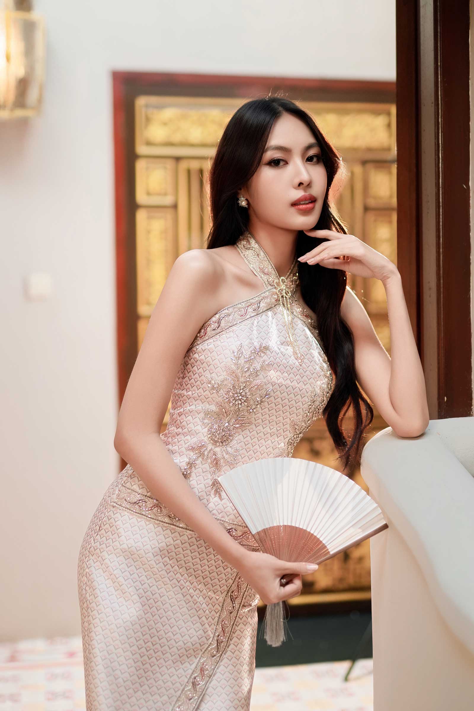 YiuXian Qipao Padded Top (Gold)