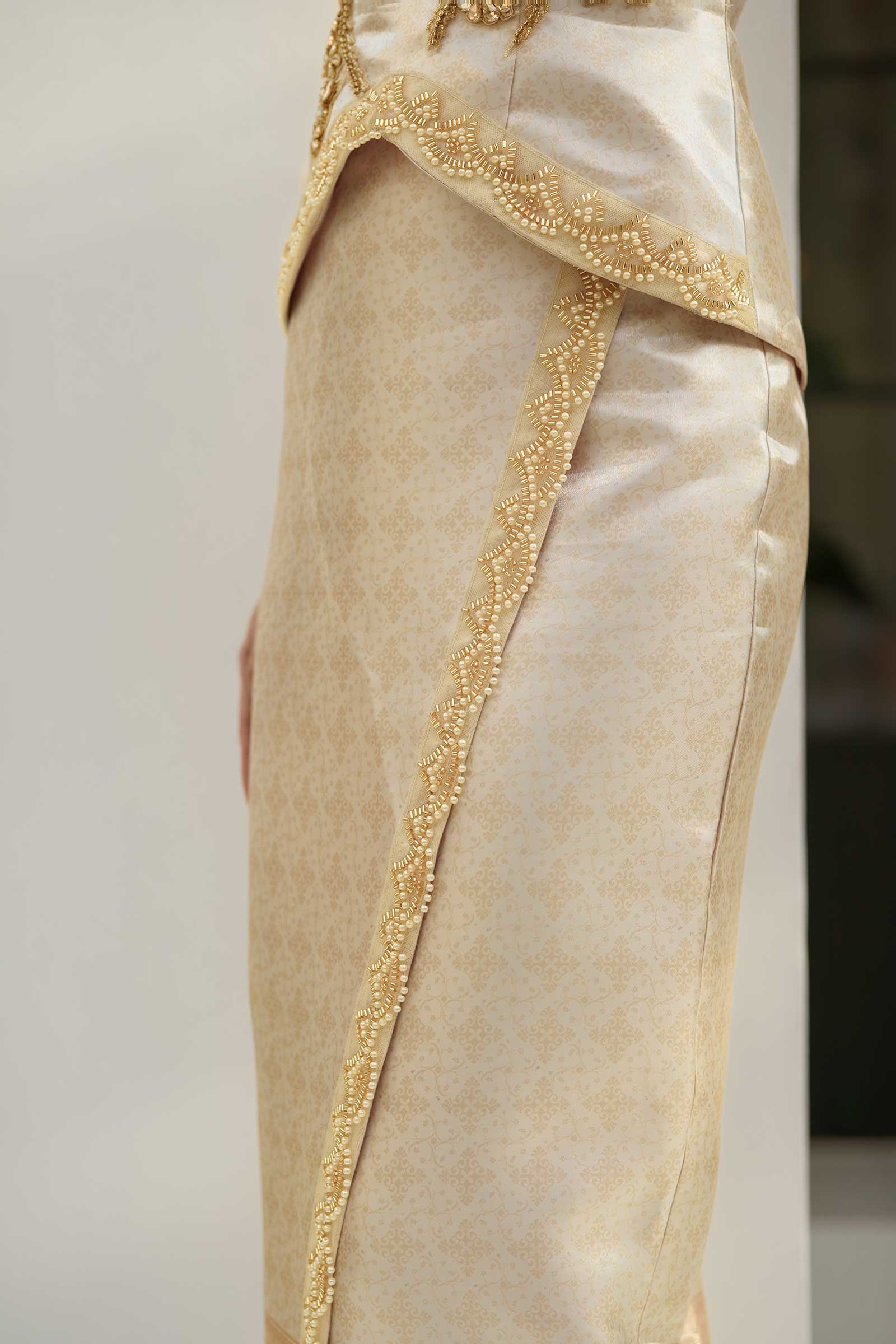 BACKORDER Puteri Skirt (Gold)