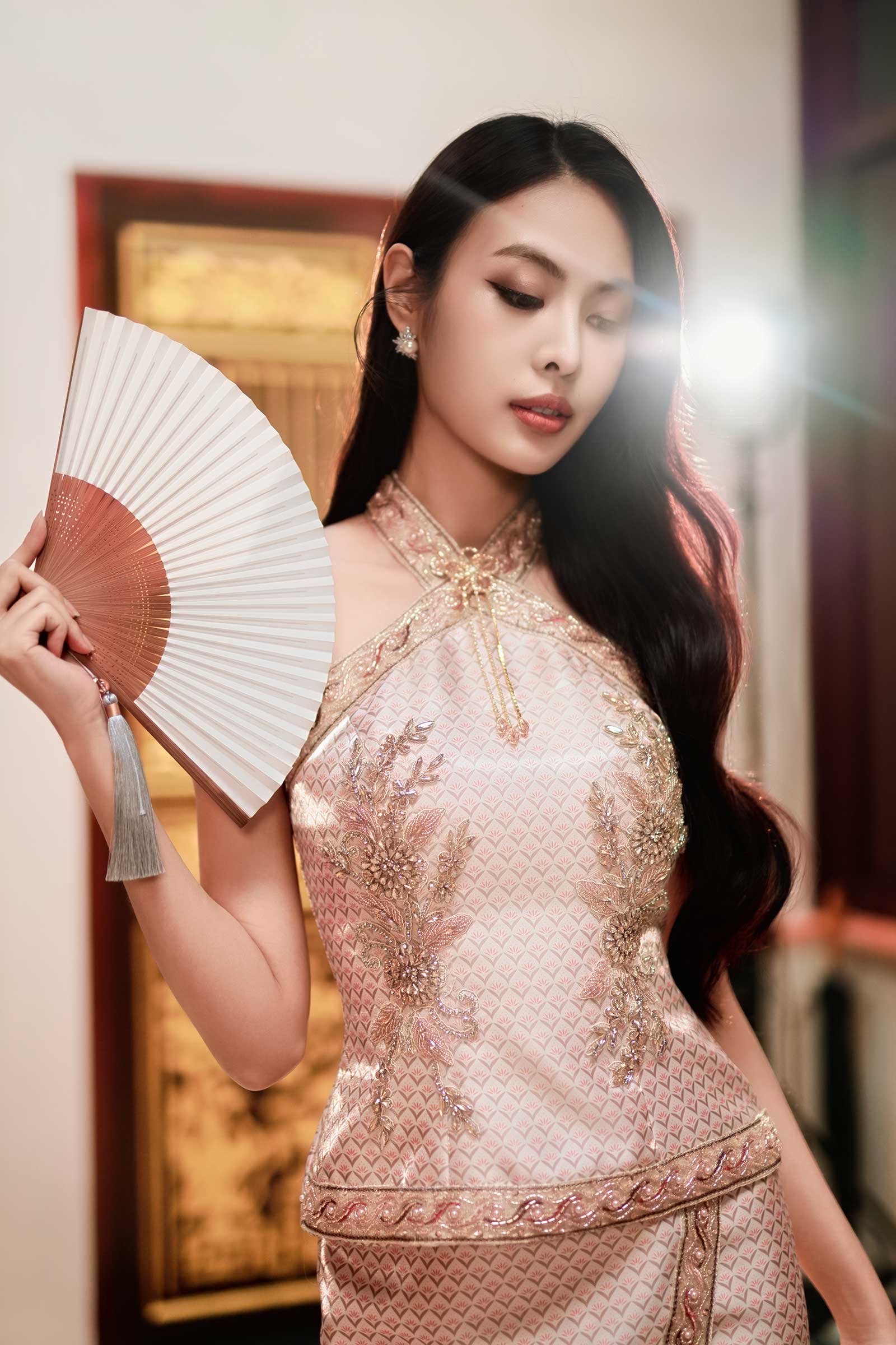 YiuXian Qipao Padded Top (Gold)