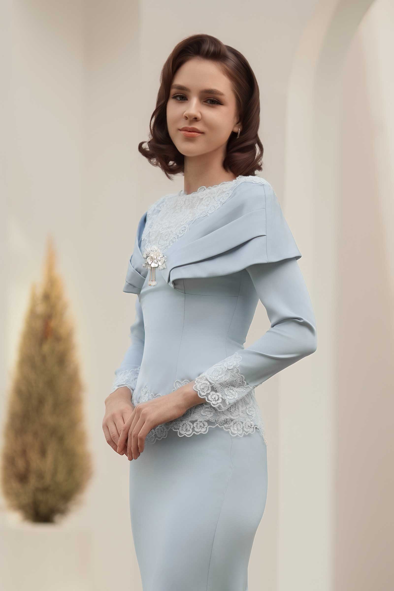 Rembulan Kebaya Set (Blue)