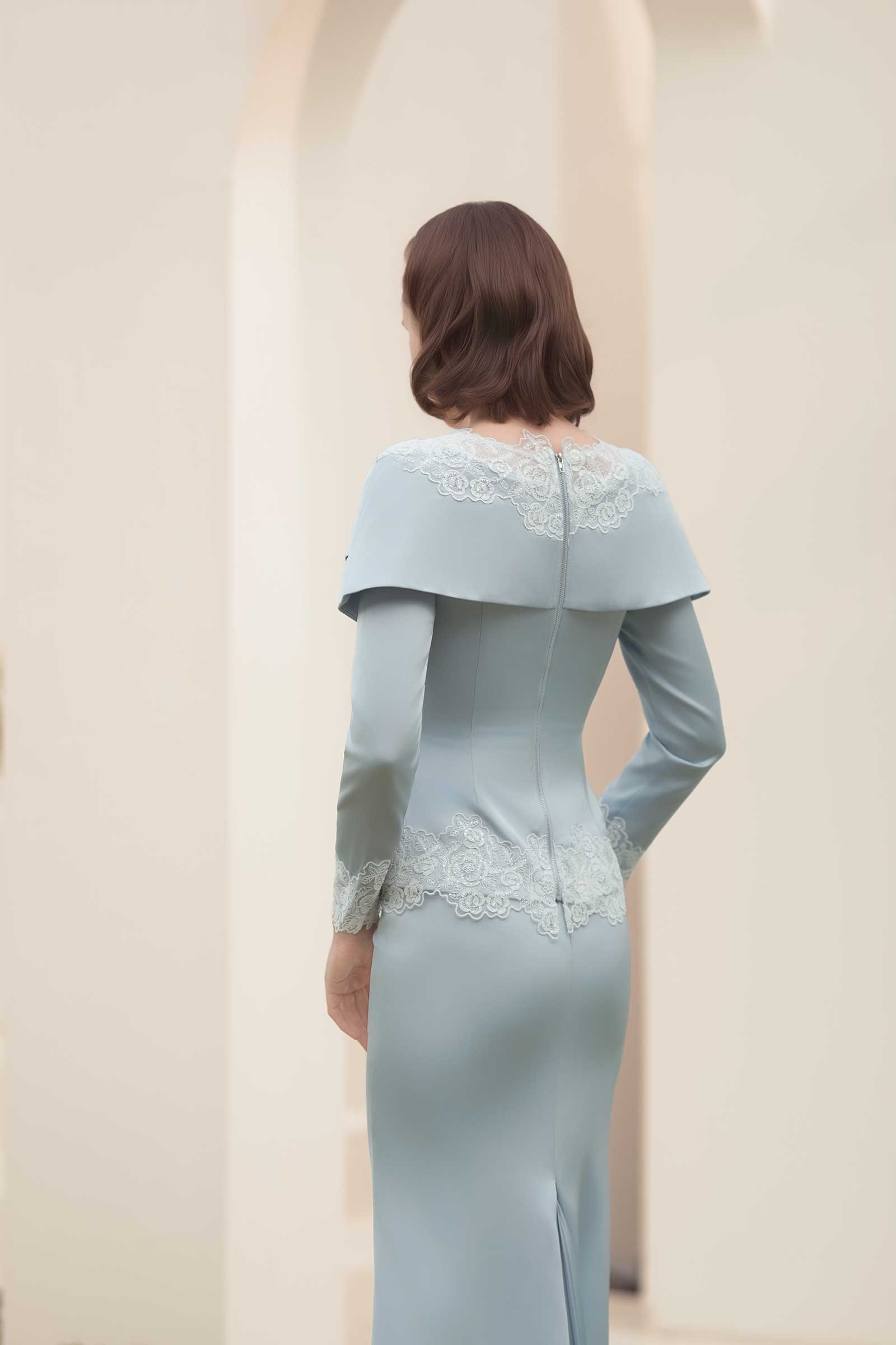 Rembulan Kebaya Top (Blue)