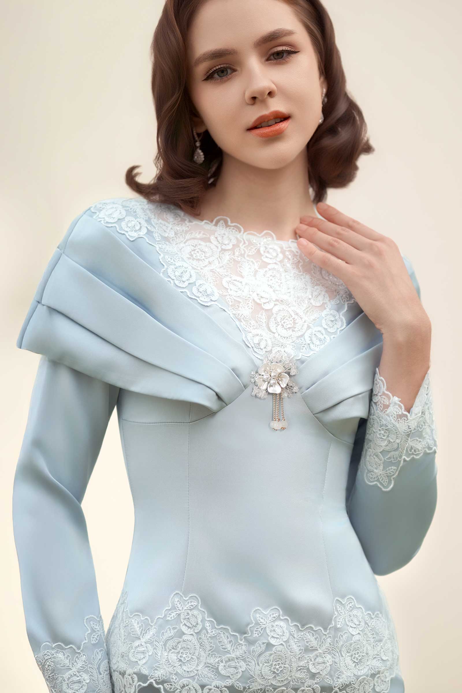 Rembulan Kebaya Set (Blue)