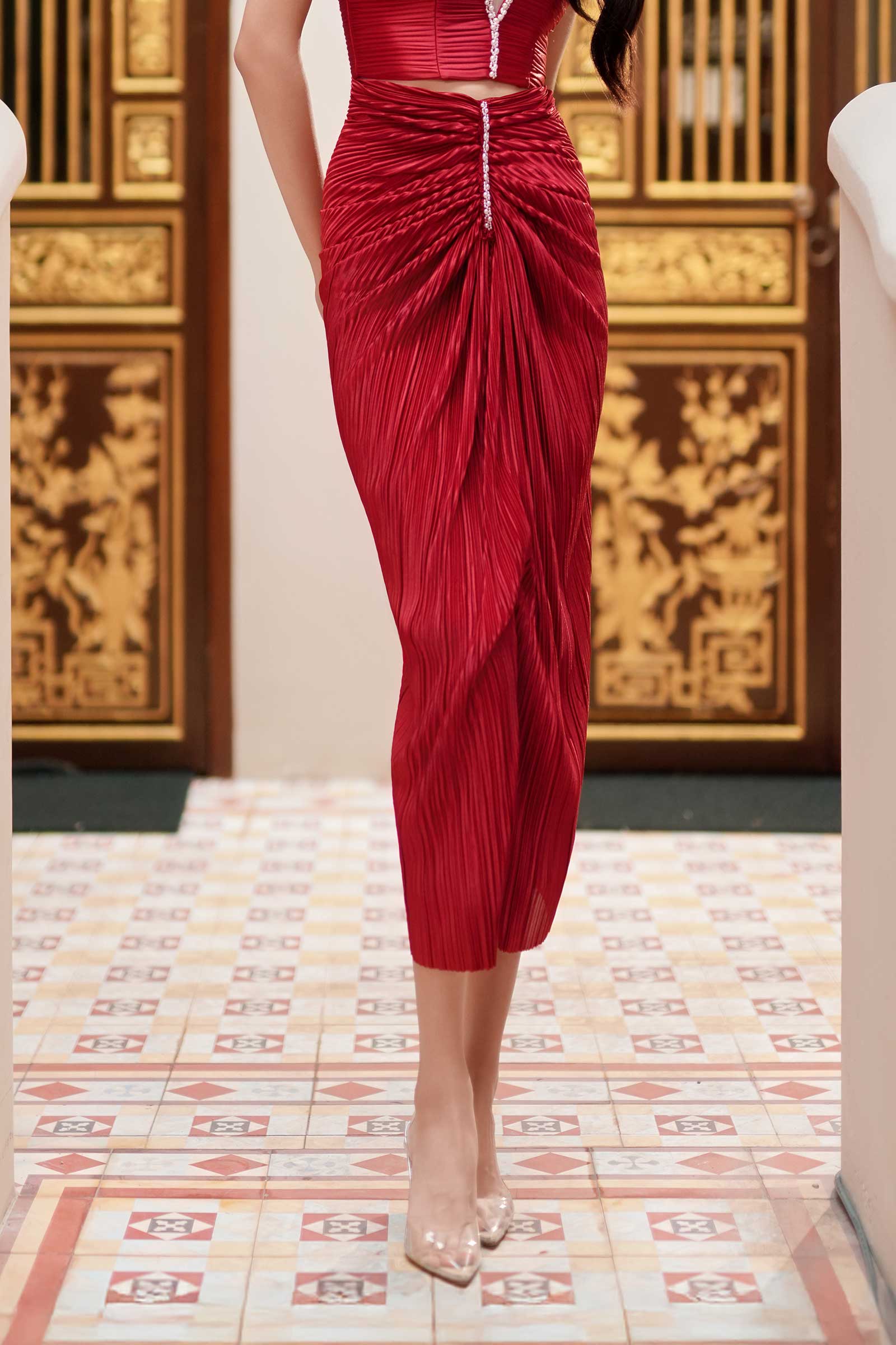 Roselle Skirt (Maroon)