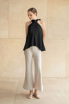 Evean Silk Satin Pants (Champagne)