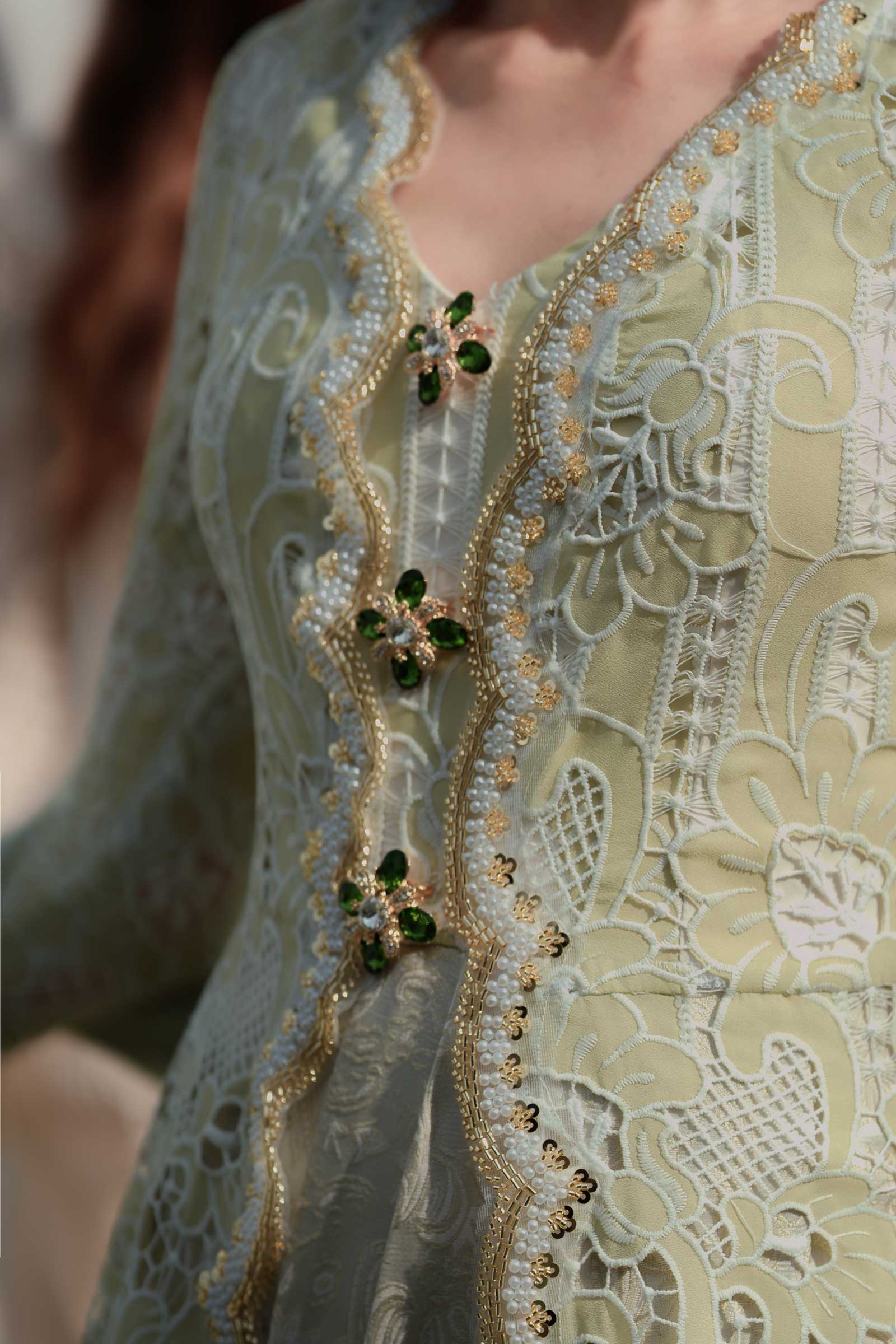 BACKORDER Seroja Kebaya Top (Sage)