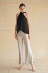Evean Silk Satin Pants (Champagne)