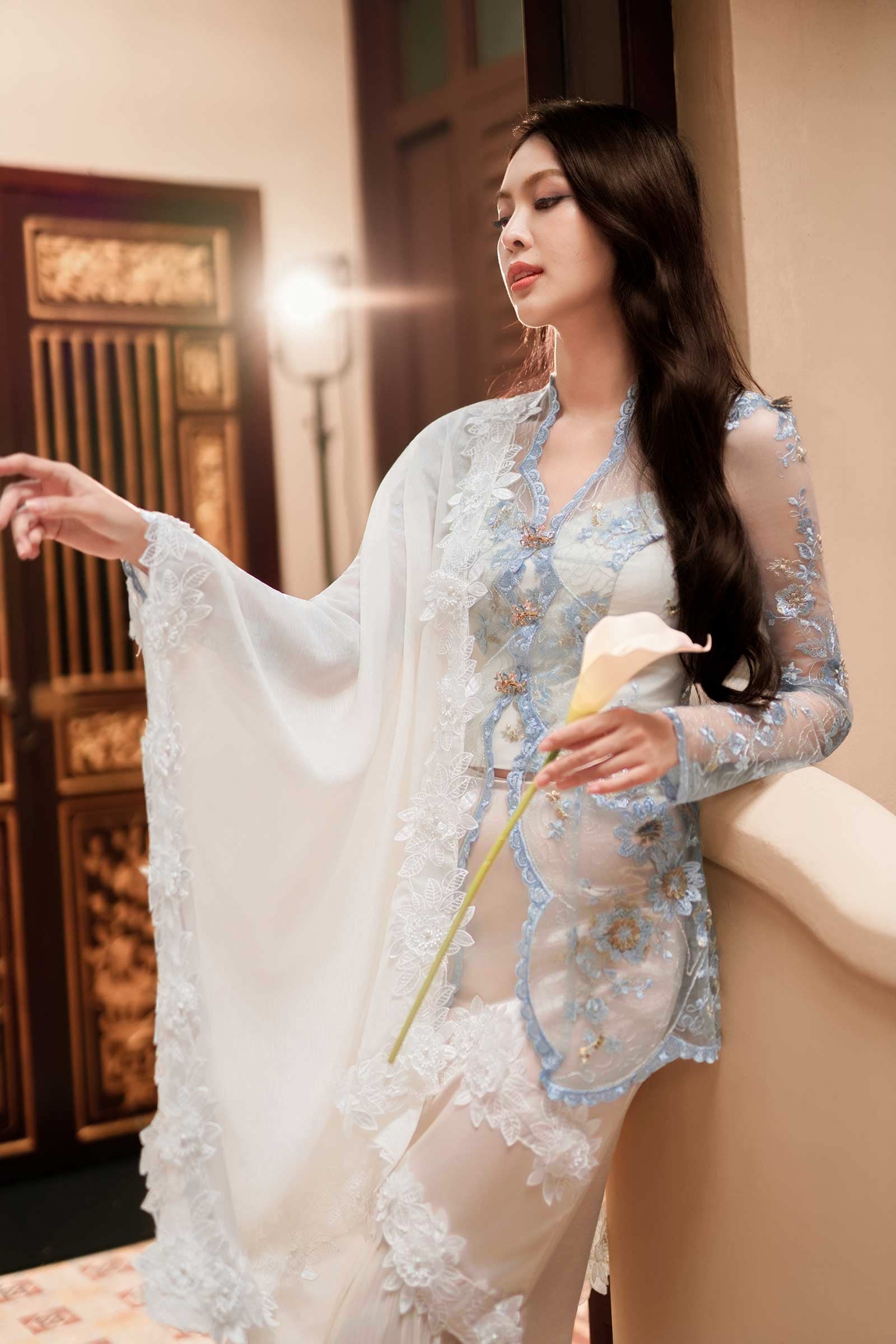 Sorella Kebaya Top (Baby Blue)