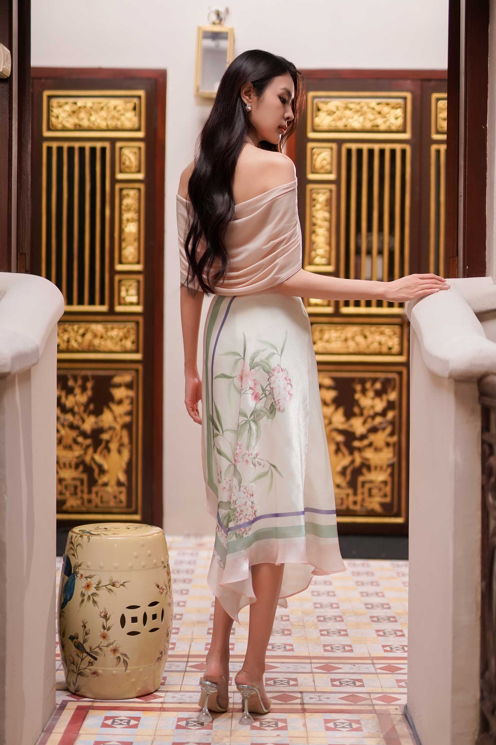 Reverie Qipao Top (Pink)