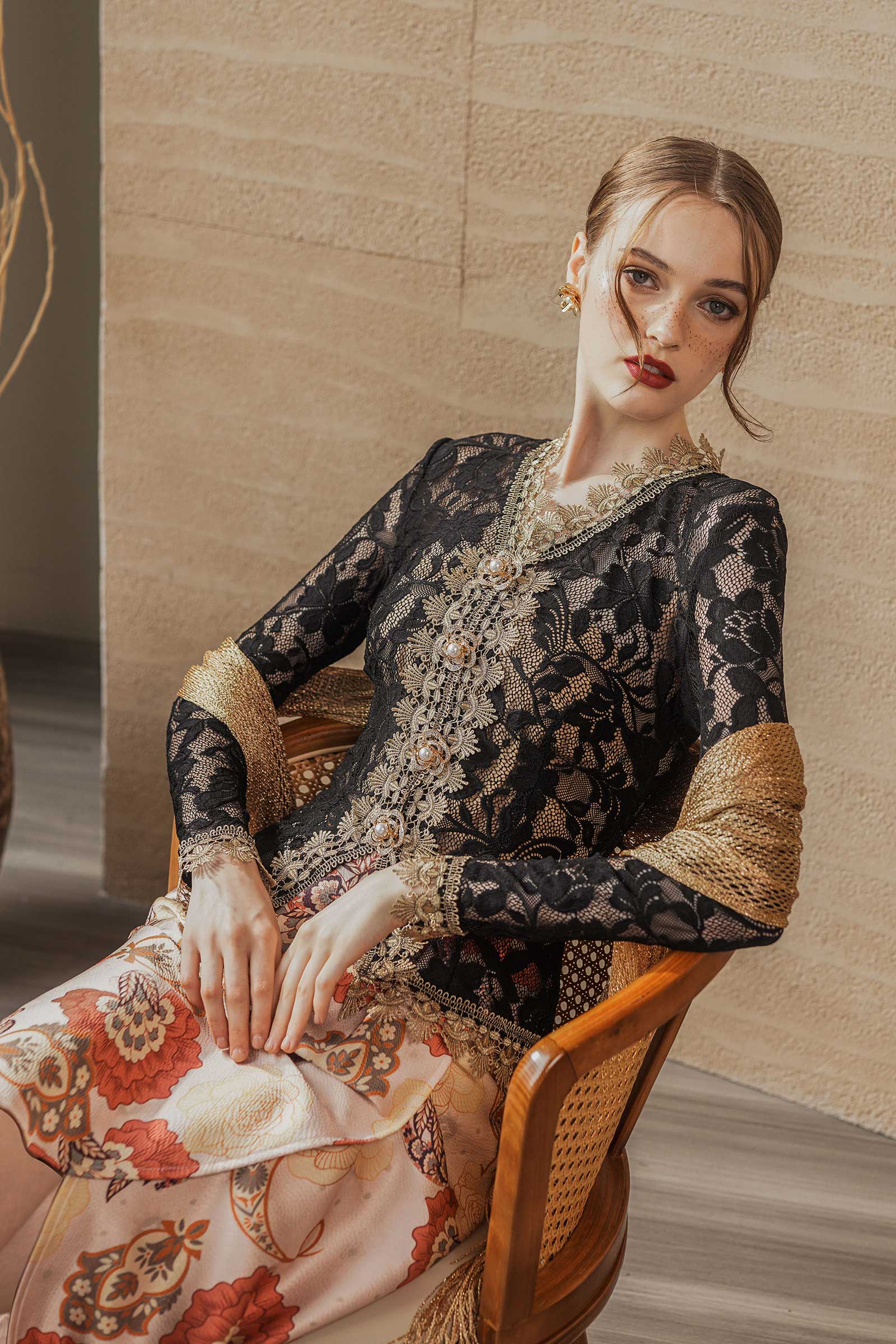 Ramona Kebaya (Black)