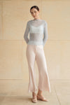 Evean Silk Satin Pants (Champagne)