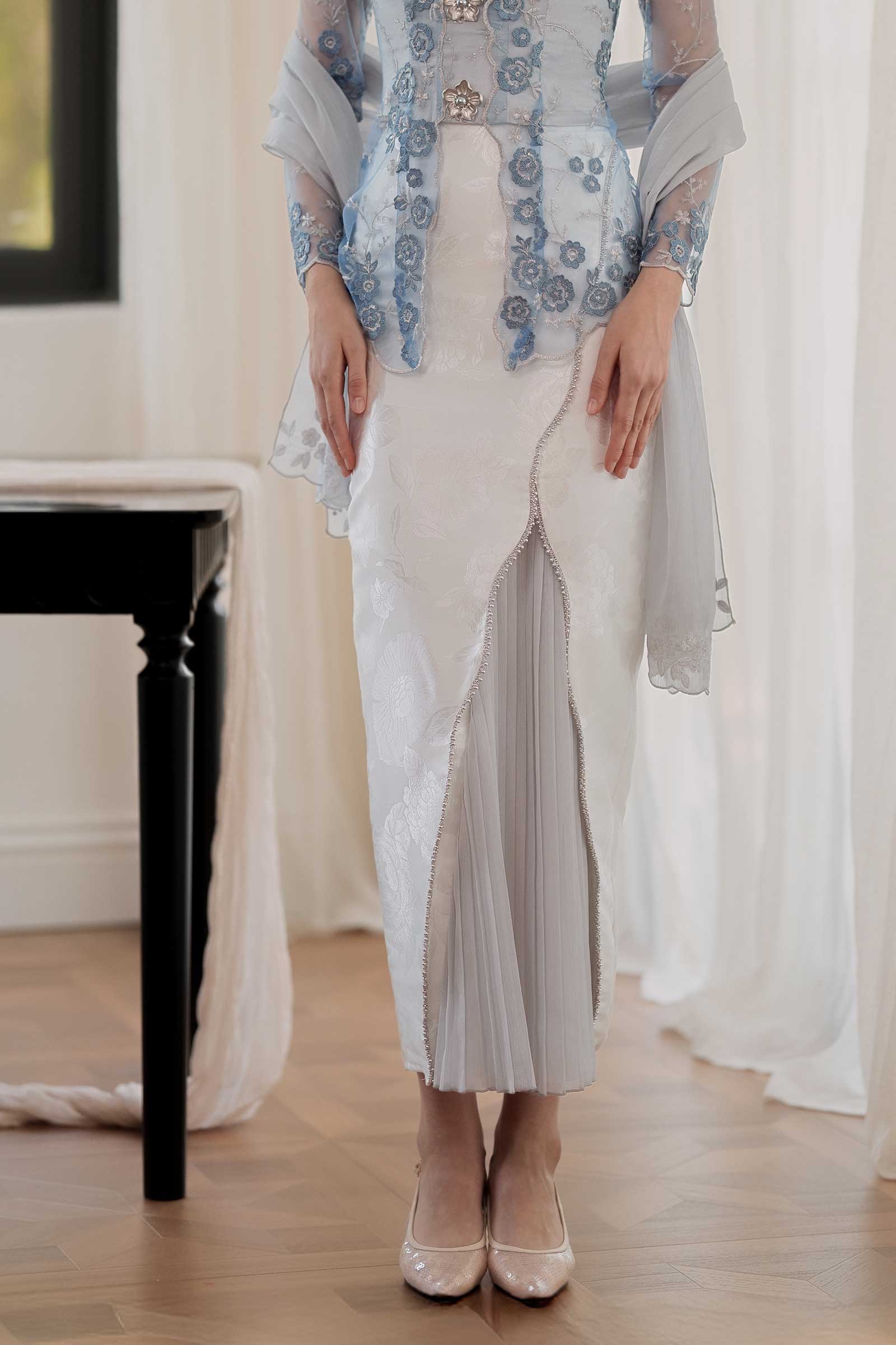 Mawar Kebaya Set (Blue)