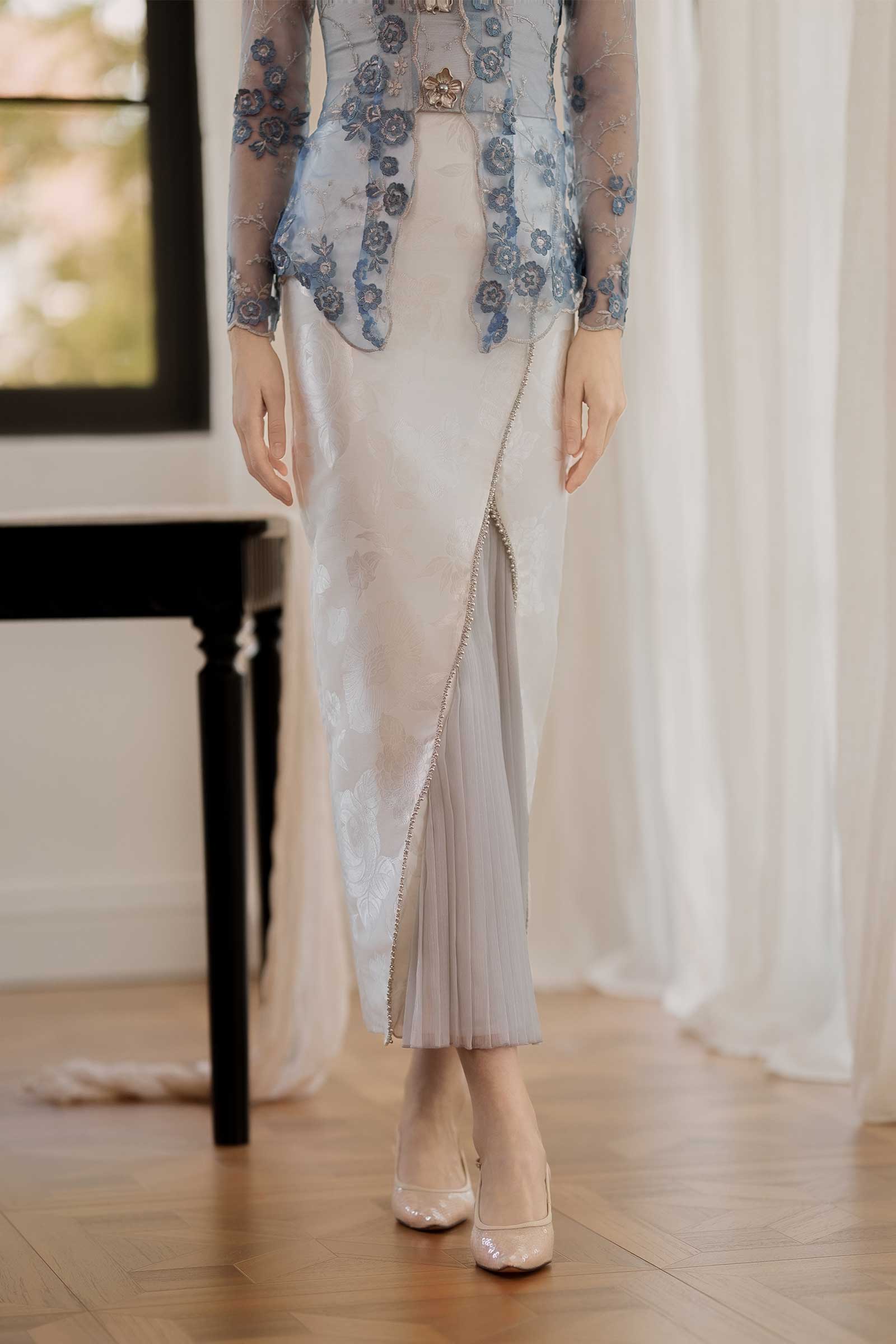 Mawar Kebaya Set (Blue)