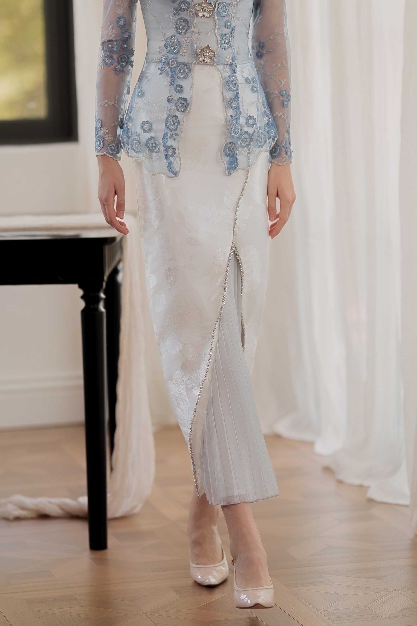 Mawar Kebaya Set (Blue)