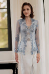 Mawar Kebaya Top (Blue)