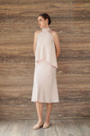 Evean Silk Satin Top (Champagne)