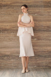Evean Silk Satin Top (Champagne)