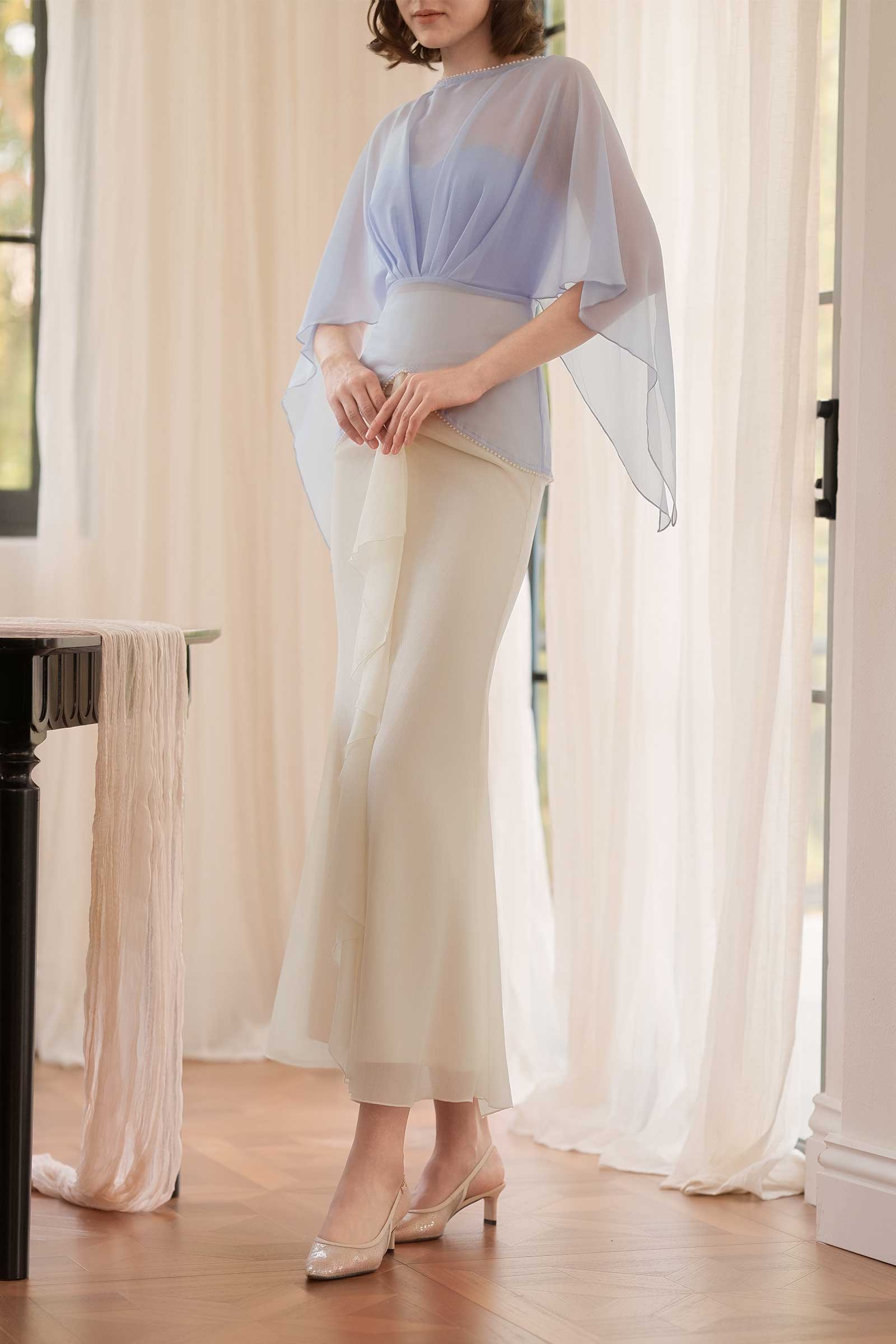 Aveline Kebaya Top (Blue)