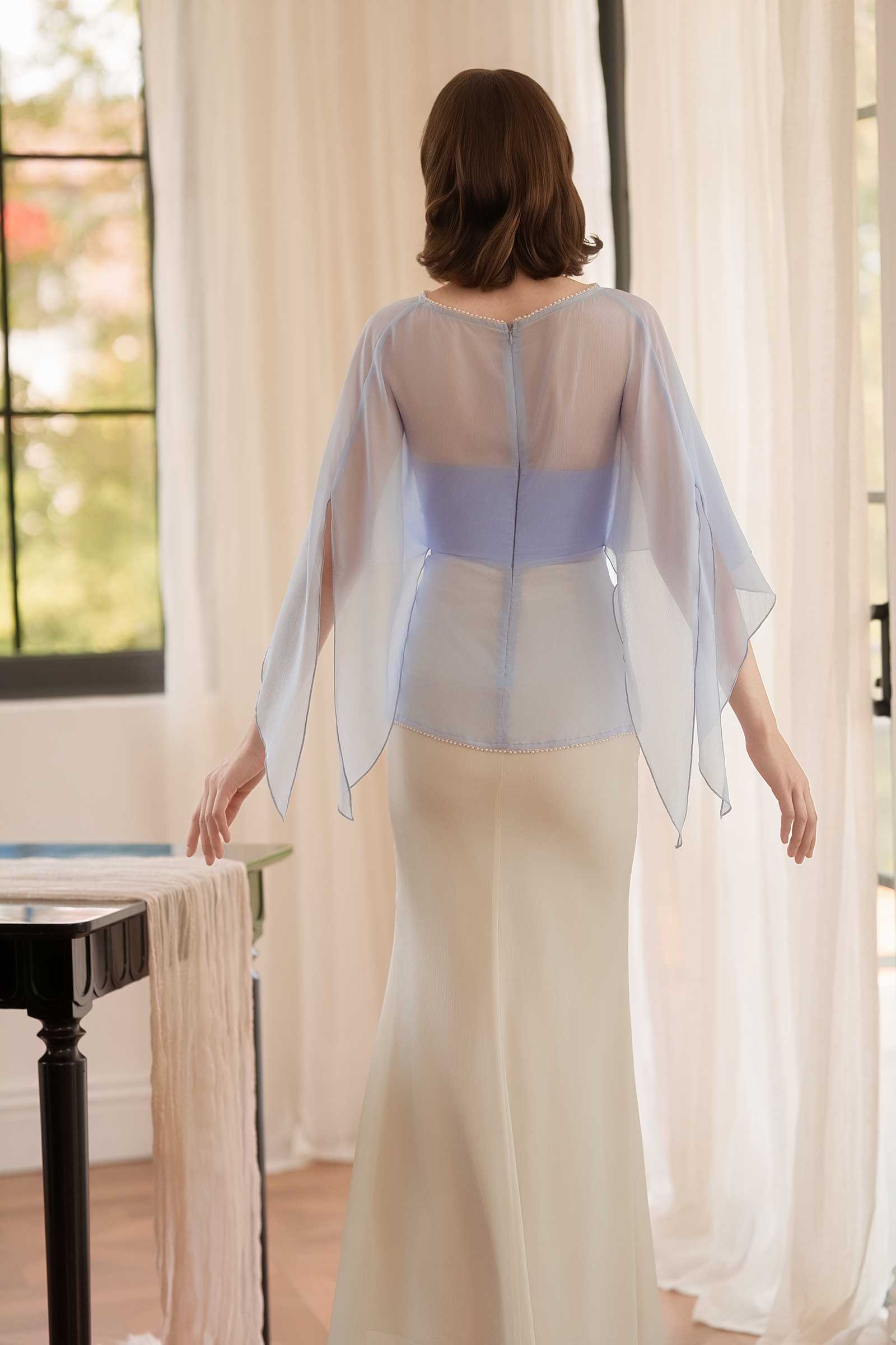 Aveline Kebaya Top (Blue)