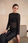 Bea 2-Way Sheer Set (Black)