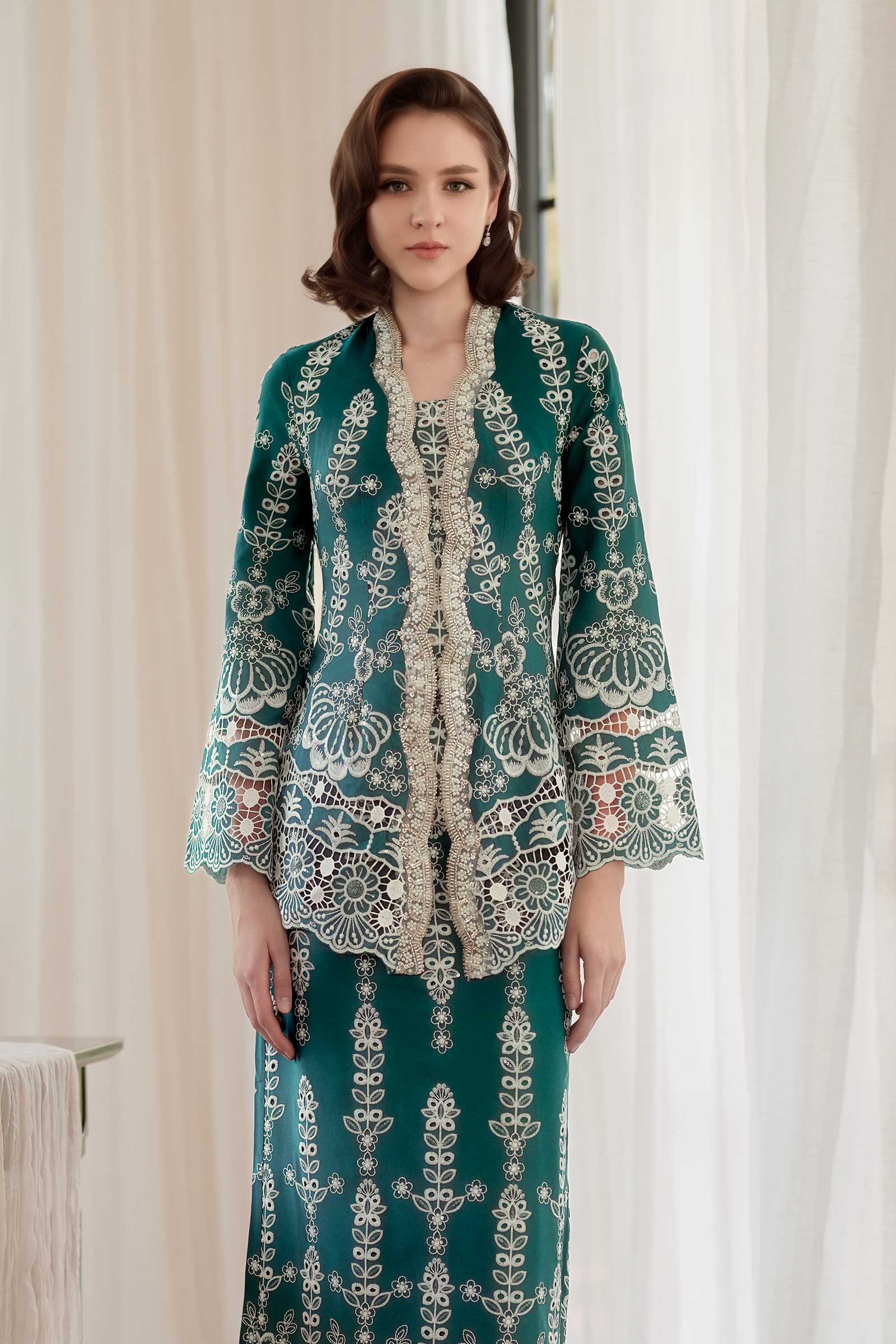 Embun Kebaya Set (Teal)