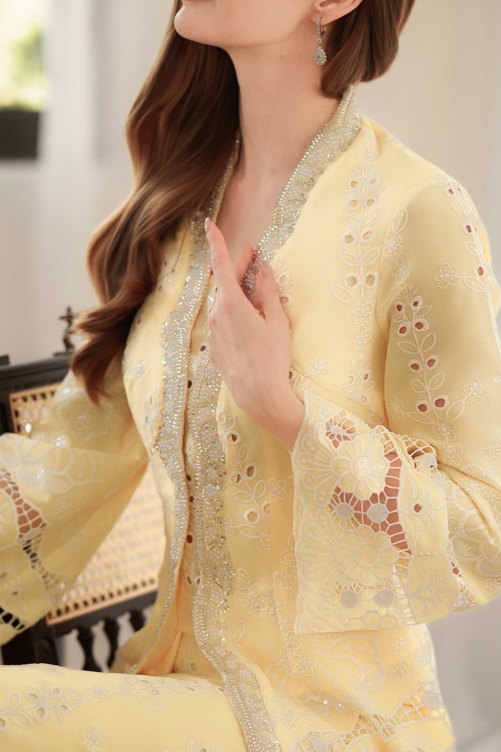 Embun Kebaya Top (Yellow)