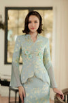 Rosabella Kebaya Top (Celadon Pearl)