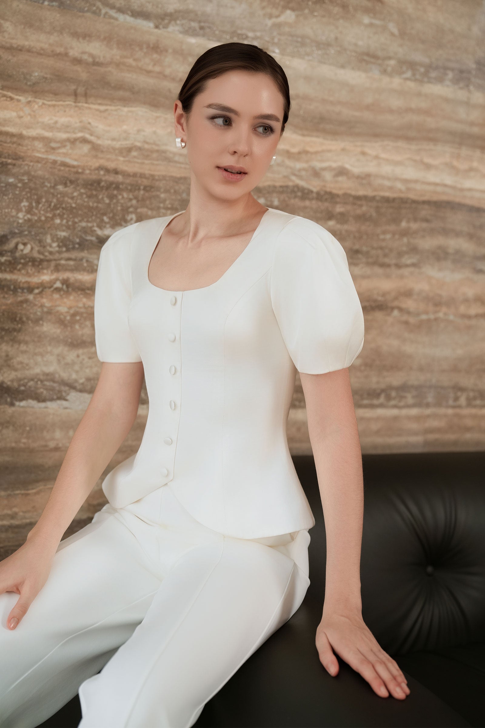 Sara Top (Cream)