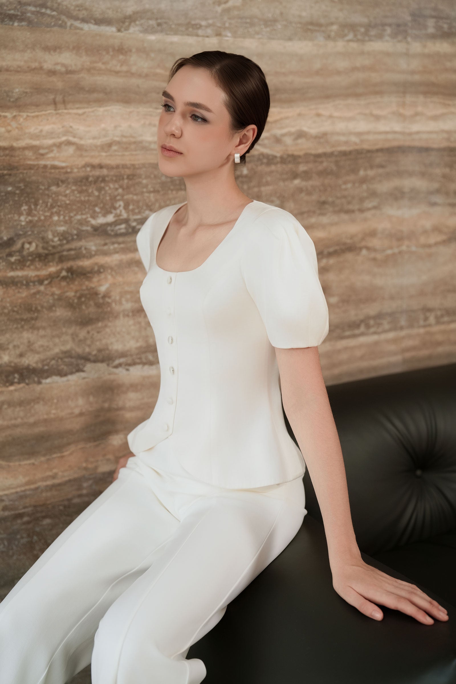 Sara Top (Cream)