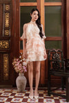 BACKORDER Elyse Ruffle Qipao Dress (Cream)