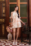 BACKORDER Elyse Ruffle Qipao Dress (Cream)