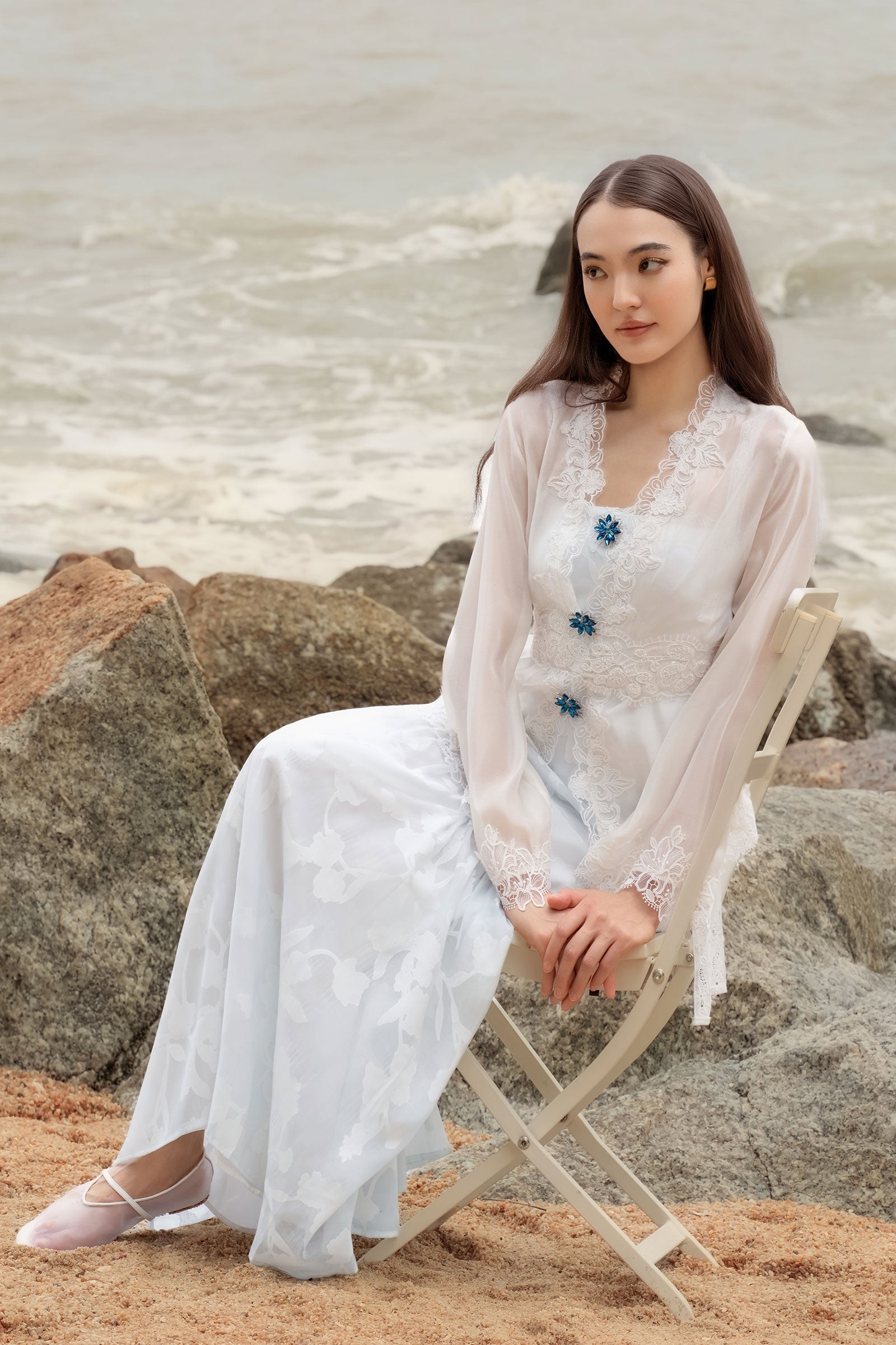 Lumiere Kebaya Set (Baby Blue)
