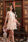 BACKORDER Elyse Ruffle Qipao Dress (Cream)