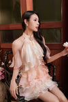 BACKORDER Elyse Ruffle Qipao Dress (Cream)