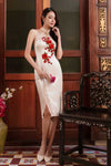 Jin Yue Qipao Set (Champagne)