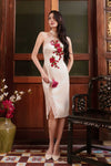 Jin Yue Qipao Set (Champagne)