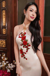 Jin Yue Qipao Set (Champagne)