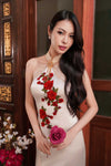 Jin Yue Qipao Set (Champagne)