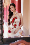 Jin Yue Qipao Set (Champagne)