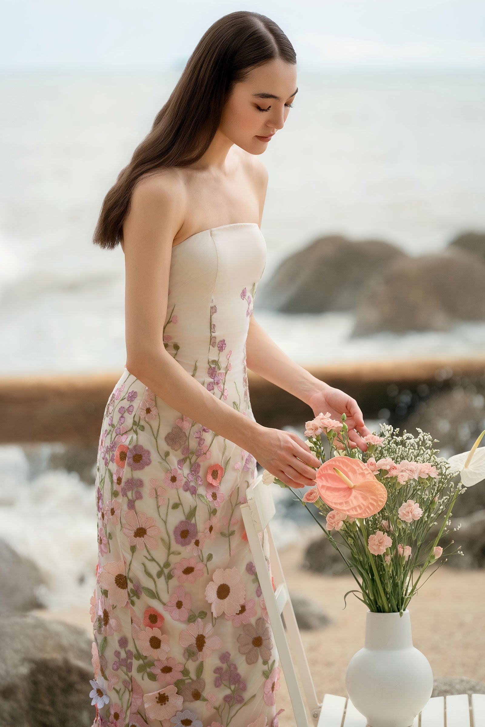 BACKORDER Roseraie Dress (Cream)