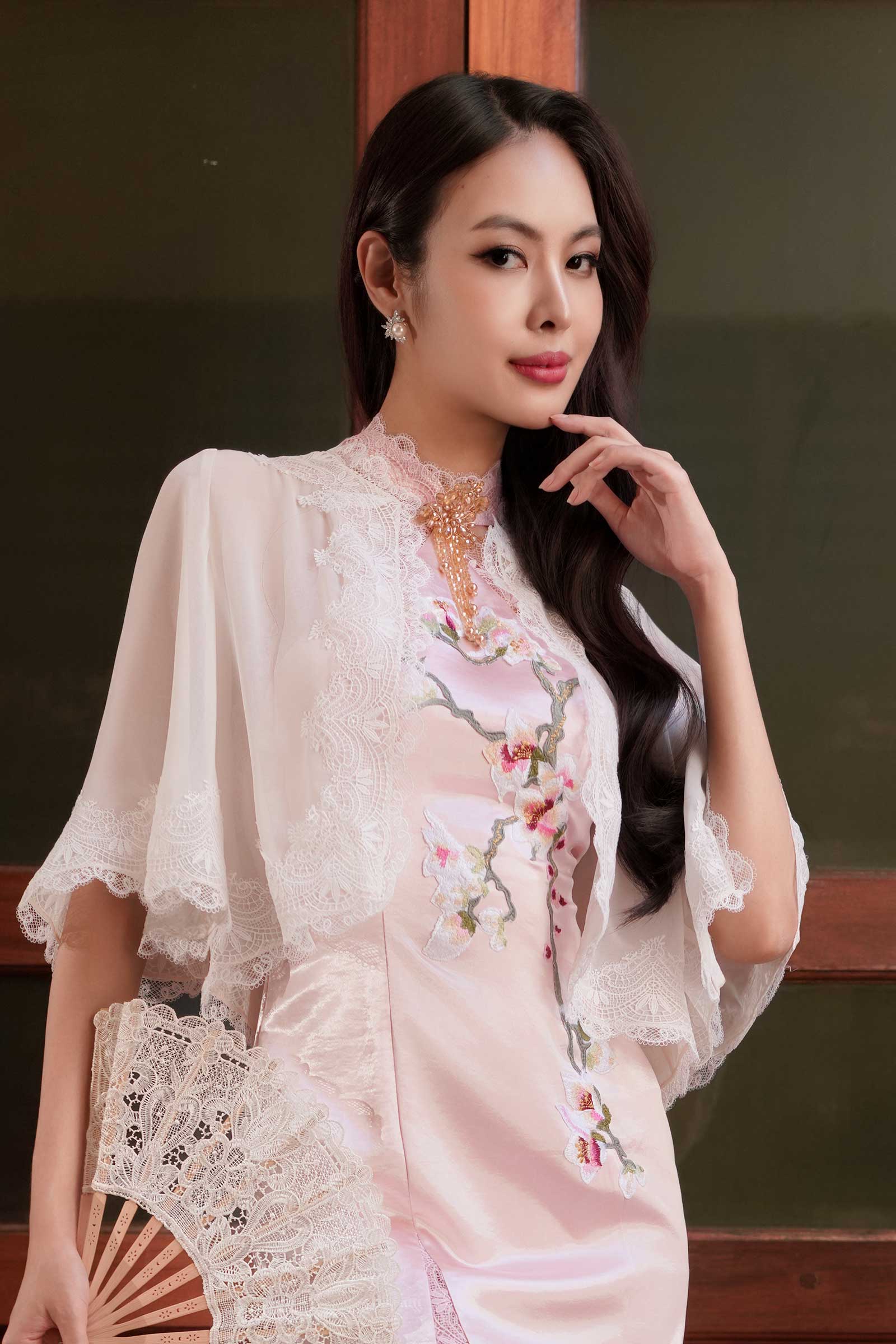 Lianya Qipao Set (Pink)