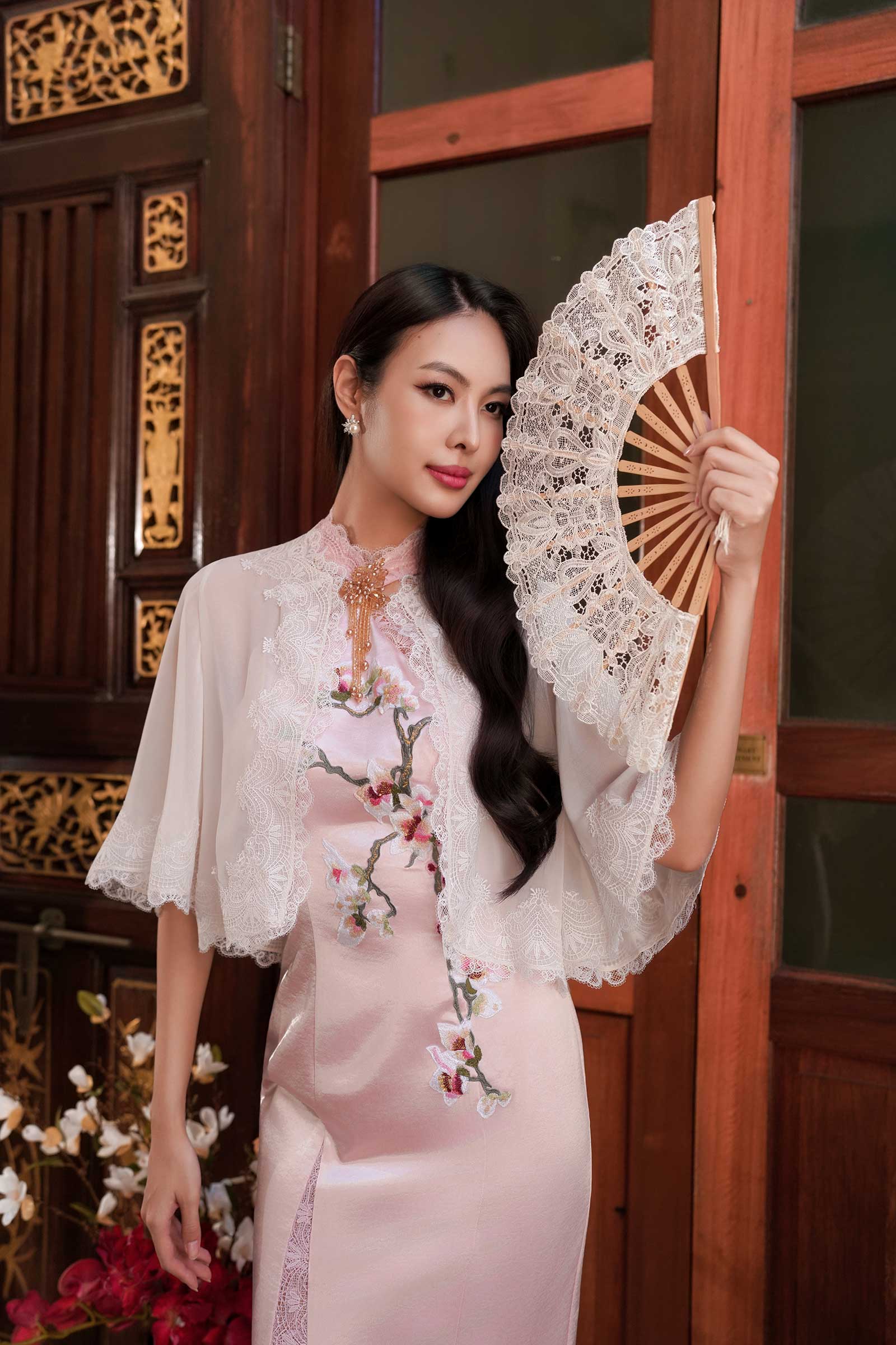 Lianya Qipao Set (Pink)