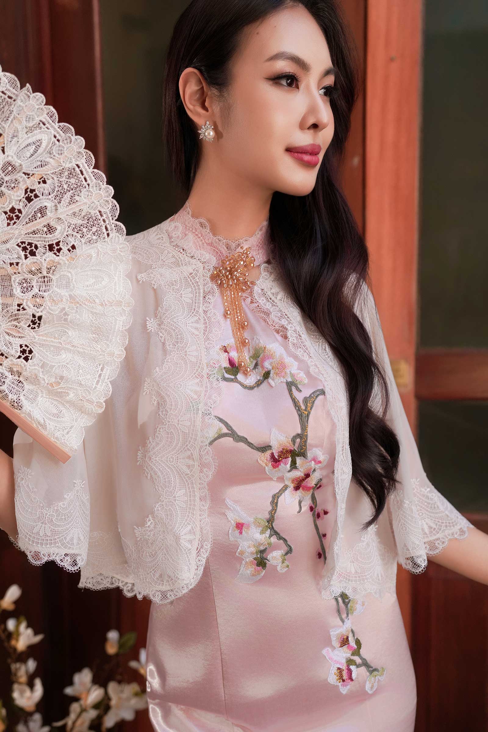 Lianya Qipao Set (Pink)