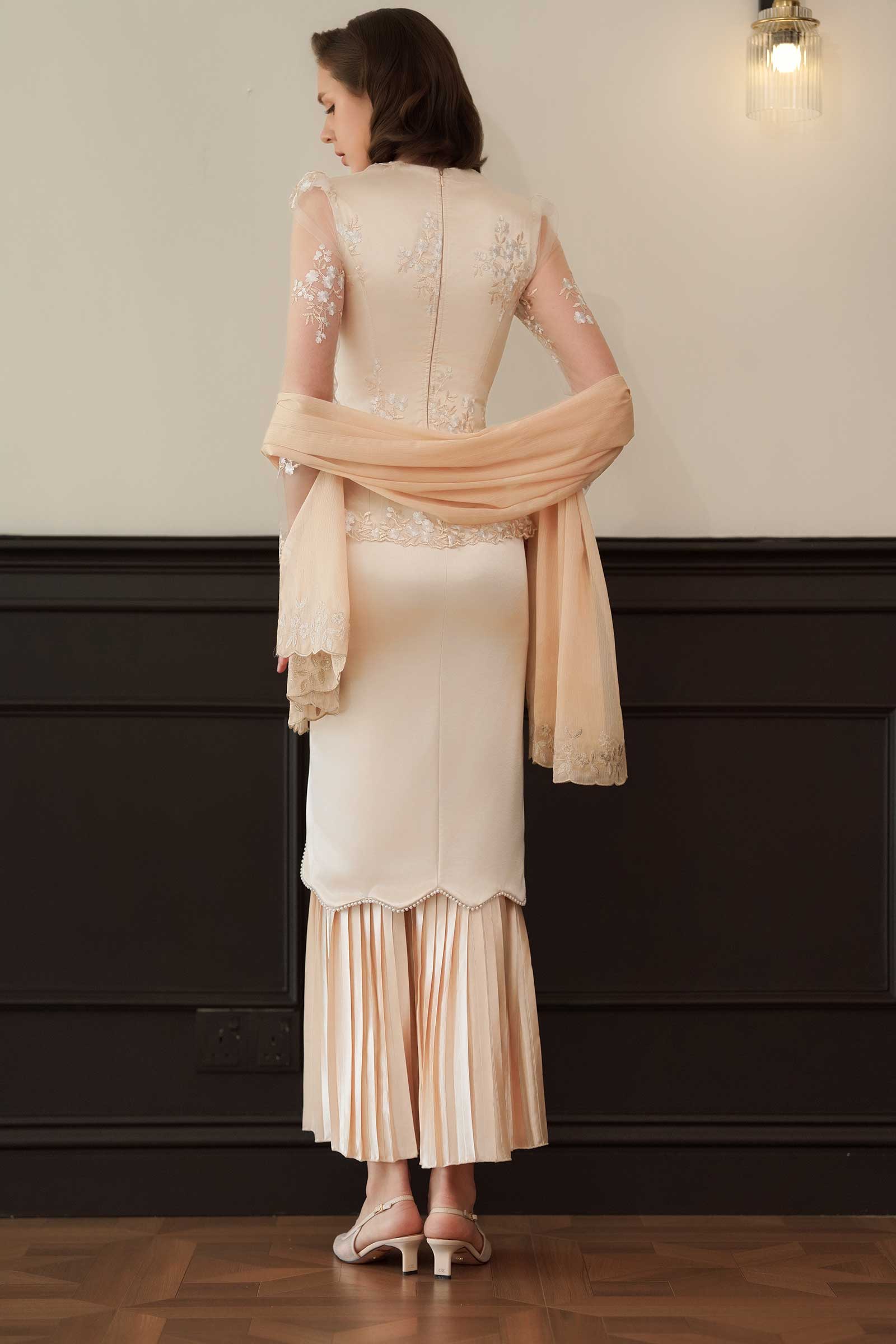Seraya Kebaya Top (Champagne)