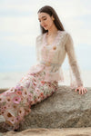 Roseraie Kebaya Top (Pink)