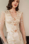 Seraya Kebaya Top (Champagne)