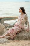 Roseraie Kebaya Top (Pink)