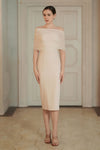 Lucienne Cape Dress (Cream)