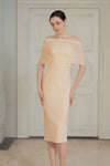Lucienne Cape Dress (Cream)