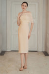 Lucienne Cape Dress (Cream)